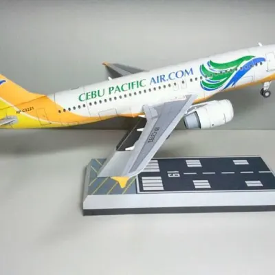 Бумажная модель Авиалайнер Airbus A320 Cebu Pacific Air