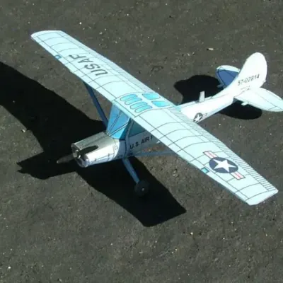 Бумажная модель Самолет O-1 Bird Dog