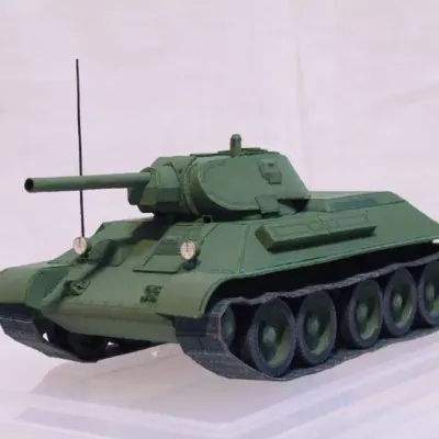 Бумажная модель Танк Т-34-76