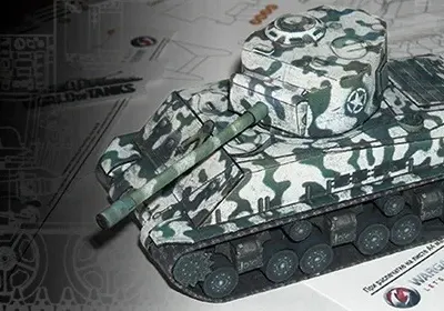 Бумажная модель Танк Sherman М4А3Е8