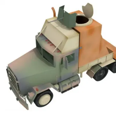 Бумажная модель Вооруженный грузовик M915