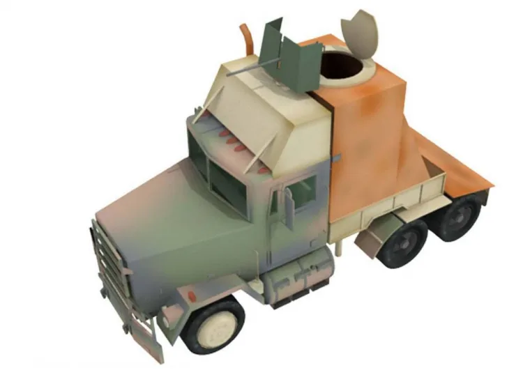 Бумажная модель Вооруженный грузовик M915