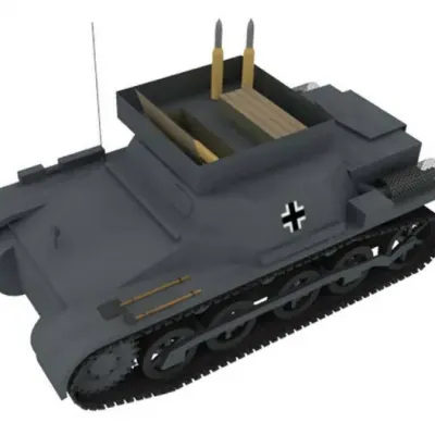 Бумажная модель Транспортер боеприпасов T-1A