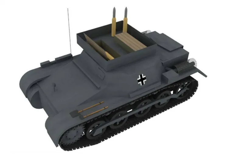Бумажная модель Транспортер боеприпасов T-1A