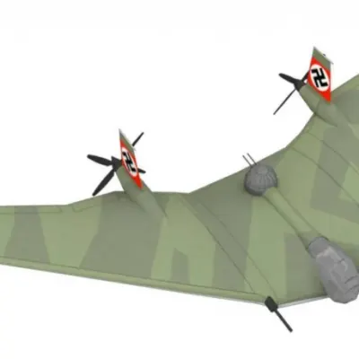 Бумажная модель Самолет BV-38 (Индиана Джонс: В поисках утраченного ковчега)