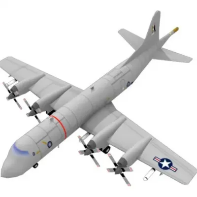 Бумажная модель Самолет Lockheed P-3 Orion