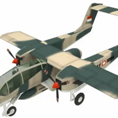 Бумажная модель Самолет North American OV-10 Bronco