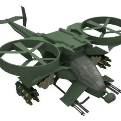 Бумажная модель Вертолет AT-99 Скорпион (Аватар)