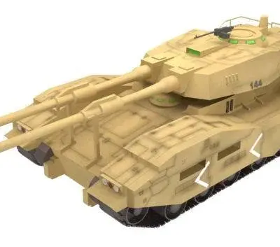Бумажная модель Танк EFGF M61A5 (Gundam)