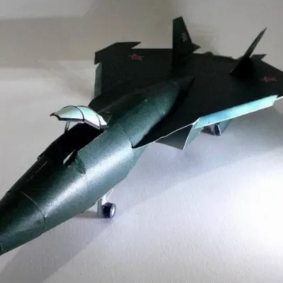 Бумажная модель Истребитель Т-50 (ПАК ФА)