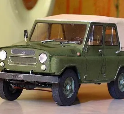 Бумажная модель Автомобиль УАЗ-469