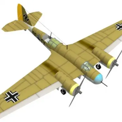Бумажная модель Бомбардировщик Avia B-71