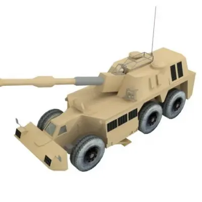 Бумажная модель Самоходная установка G6 Rhino