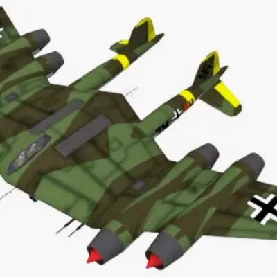 Бумажная модель Самолет Horten Ho II 978