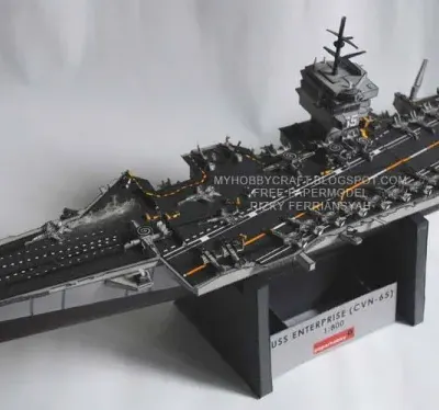 Бумажная модель Авианосец USS Enterprise (CVN-65)