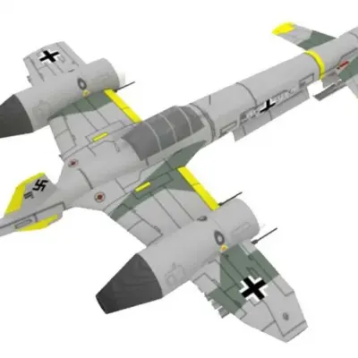Бумажная модель Самолет Messerschmitt Me 207