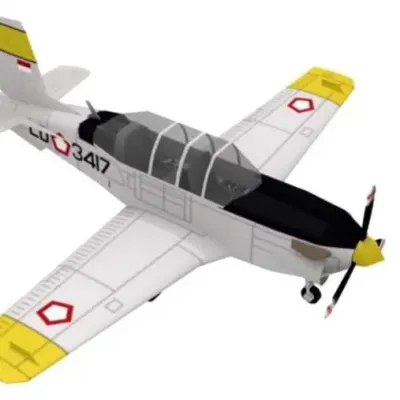 Бумажная модель Самолет Beechcraft T-34 Mentor