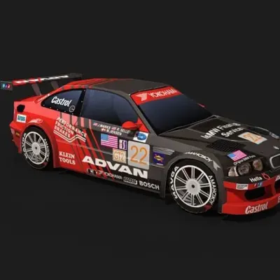 Бумажная модель Автомобиль BMW M3 GTR (Prototype Technology Group)