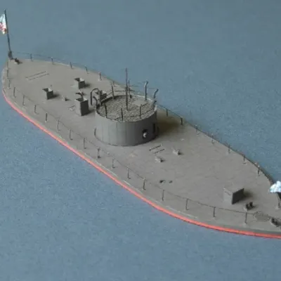 Бумажная модель Броненосец USS Monitor
