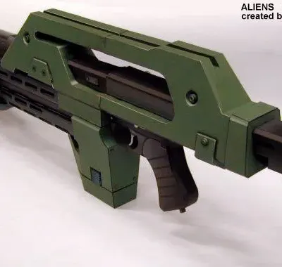 Бумажная модель Импульсная винтовка M41-A (Чужие)