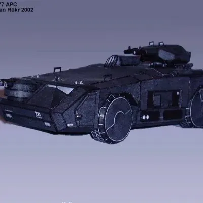 Бумажная модель Планетарный бронетранспортер M-577 APC (Чужие)