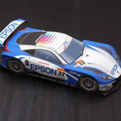 Бумажная модель Автомобиль Honda HSV-010 GT 2011 [движущаяся модель]