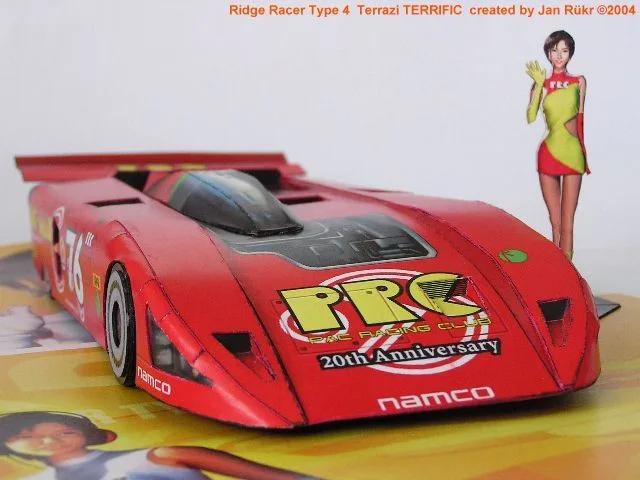 Бумажная модель Автомобиль Terrazi Terrific (Ridge Racer Type 4)