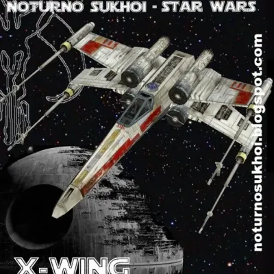 Бумажная модель Звёздный истребитель T-65 X-wing (Звездные войны)