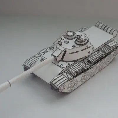 Бумажная модель Танк Т-55