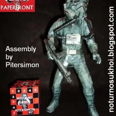 Бумажная модель Пилот шагохода AT-AT (Звездные войны)