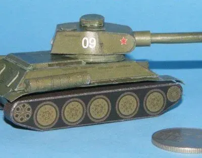 Бумажная модель Танк Т-34-85