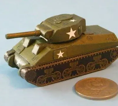 Бумажная модель Танк Sherman M4A3