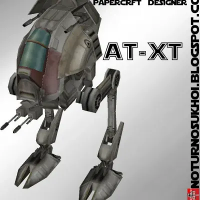 Бумажная модель Шагающий танк AT-XT (Звездные войны)