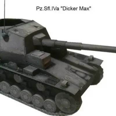 Бумажная модель Самоходная установка Dicker Max