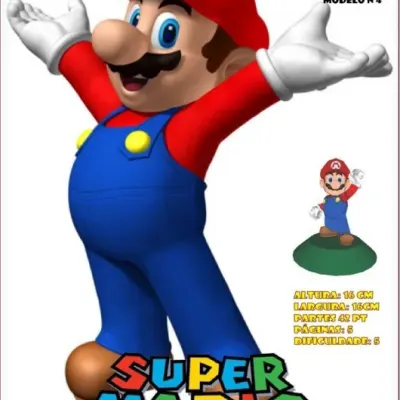 Бумажная модель Марио (Super Mario Bros.)