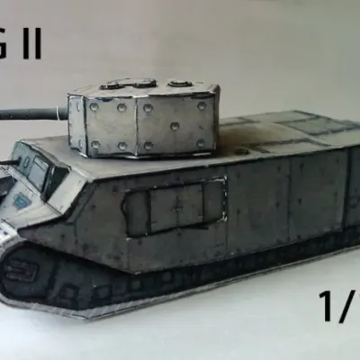 Бумажная модель Танк TOG II