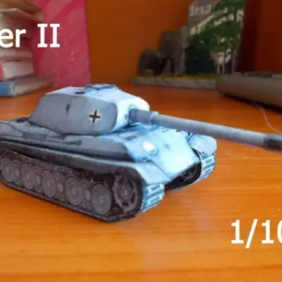 Бумажная модель Танк Тигр II