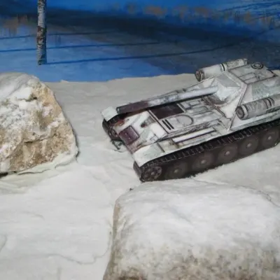 Бумажная модель Самоходная установка СУ-101