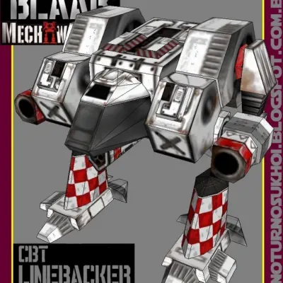 Бумажная модель Робот Linebacker (MechWarrior)