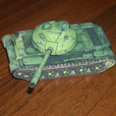 Бумажная модель Танк Т-62А