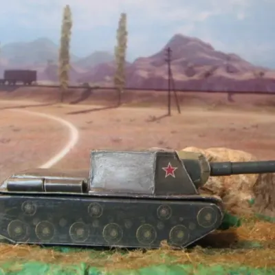 Бумажная модель Самоходная установка ИСУ-152
