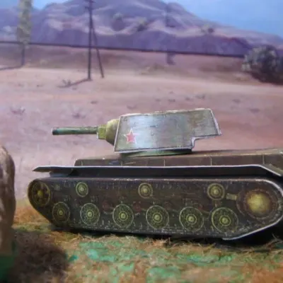Бумажная модель Танк КВ-1