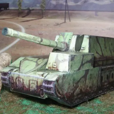 Бумажная модель Самоходная установка СУ-14