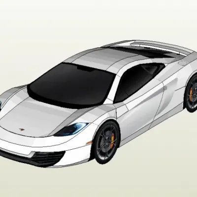 Бумажная модель Автомобиль McLaren MP4-12C