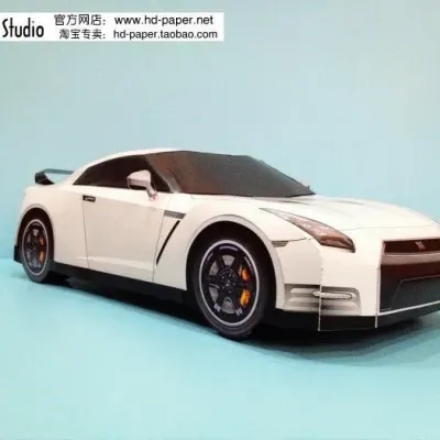 Бумажная модель Автомобиль Nissan GT-R Egoist