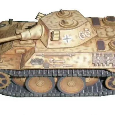 Бумажная модель Танк VK 1602 Leopard [конверсия Макет танка 002]