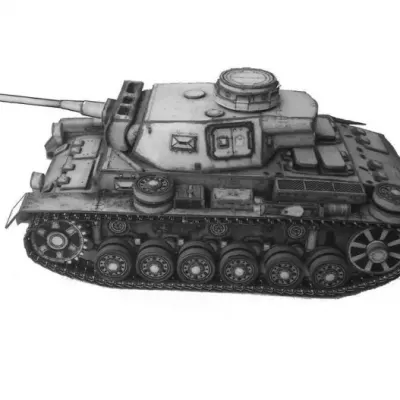 Бумажная модель Танк PzKpfw III