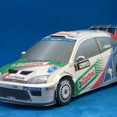 Бумажная модель Автомобиль Ford Focus RS