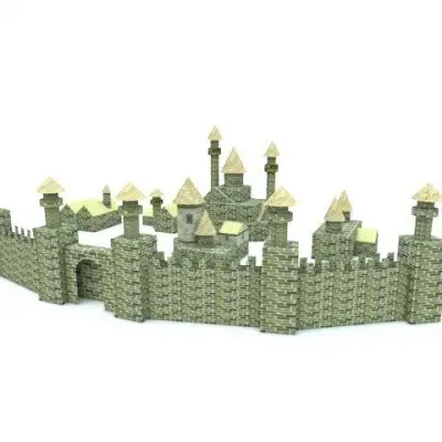 Бумажная модель Человеческий замок