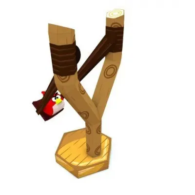 Бумажная модель Рогатка (Angry Birds)